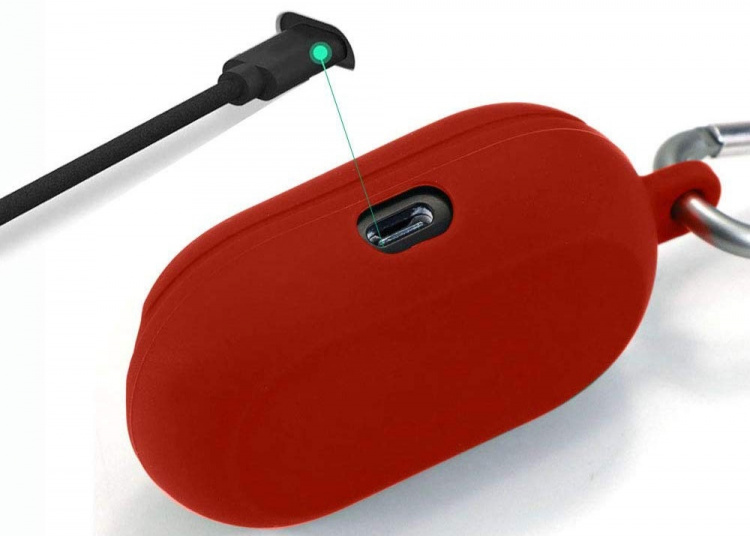 Beskyttelsesetui til Samsung Galaxy Buds (2019), Rød