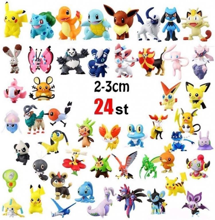 24 søde og farverige Pokémon-figurer