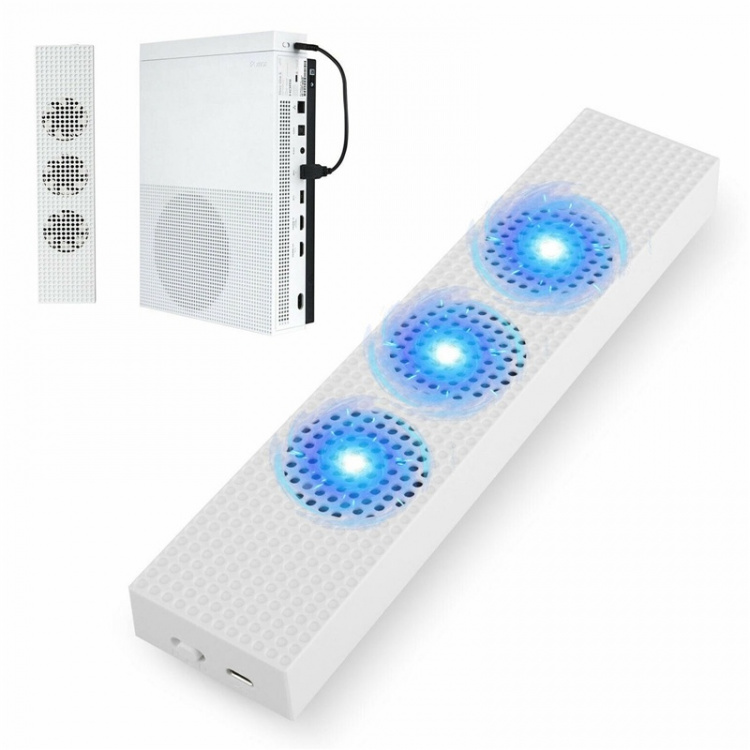 Køleblæser til Xbox One S, hvid