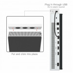 Køleblæser til Xbox One S, hvid