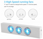 Køleblæser til Xbox One S, hvid