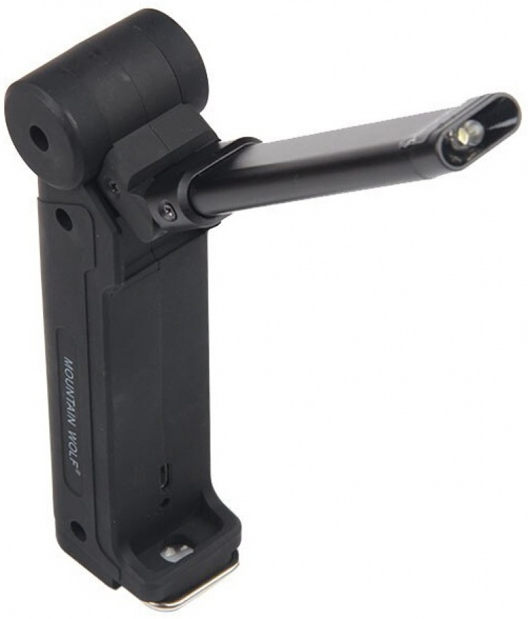 Genopladelig lommelygte 2000mAh, svart