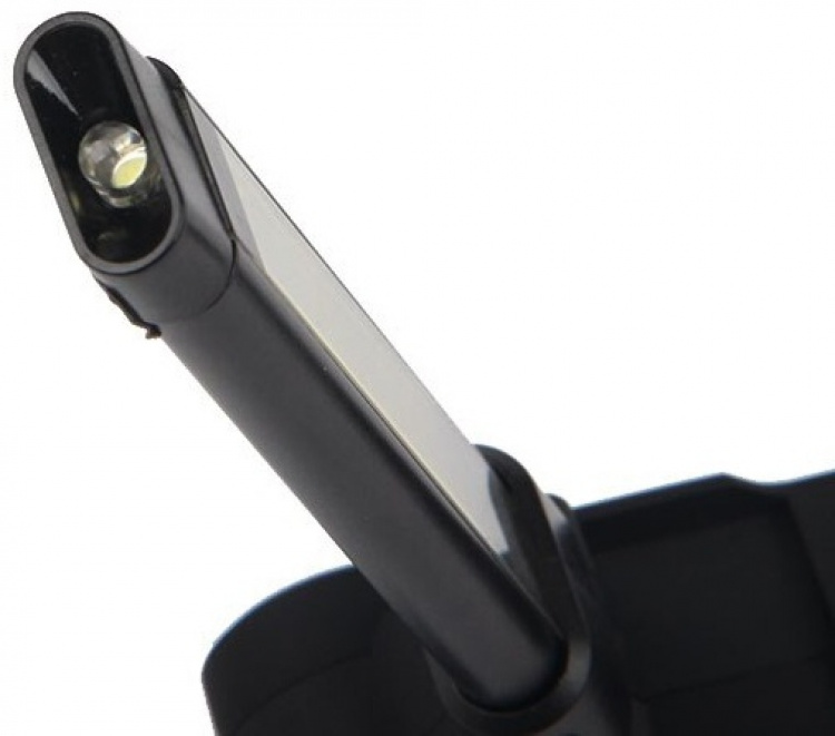 Genopladelig lommelygte 2000mAh, svart