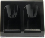 Wii Dock + 2x batteri til Nintendo Wii/Wii U controller, svart