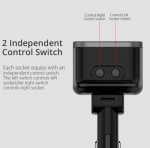 12 V-splitter, 2 12 V-stik, 3 USB-stik
