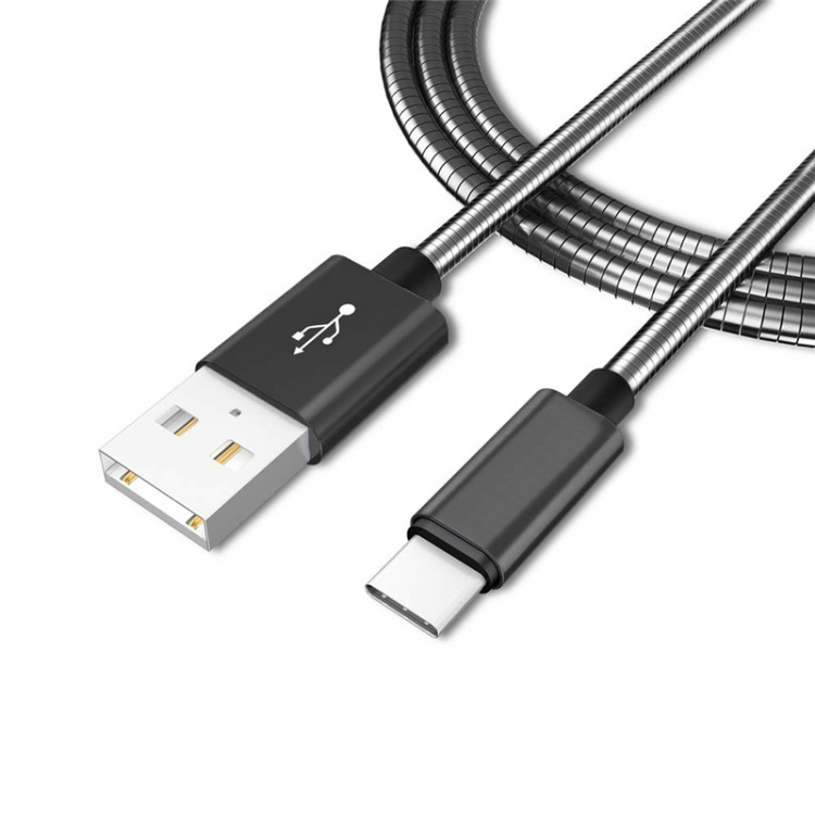 NORDIQZENZ USB-C kabel, Sølv, 1m