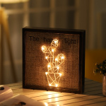 The Happy Light, tavle med LED-lys, kaktus