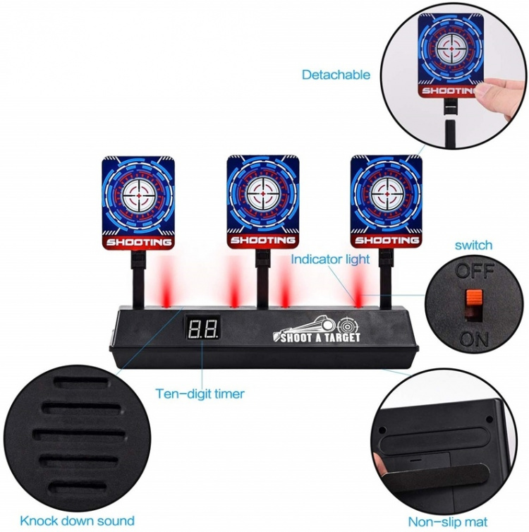 Elektrisk snigskyttebræt med scoring