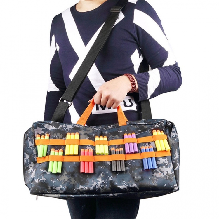 Opbevaringstaske til Nerf med camouflage mønster