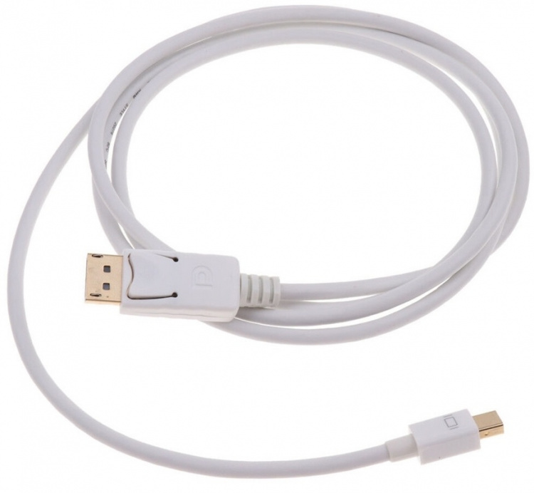 NORDIQZENZ Displayport til mini Displayport kabel, Hvid, 1,8m