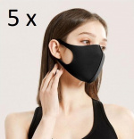 5-pak vaskbar beskyttelsesmaske/mundskærm luksus