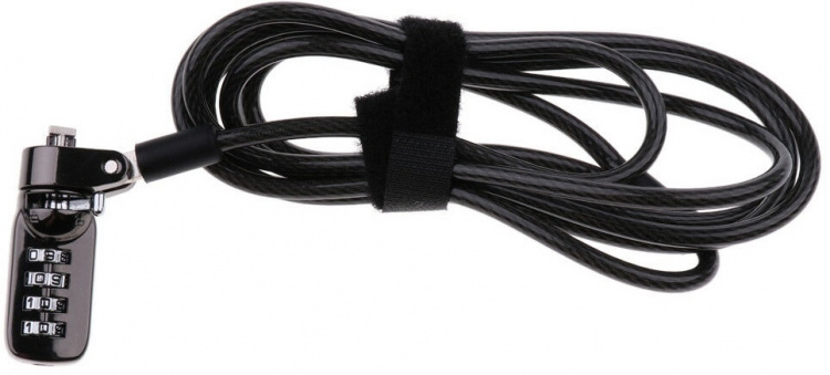 Universal computerlås med kodelås, 1,9 m