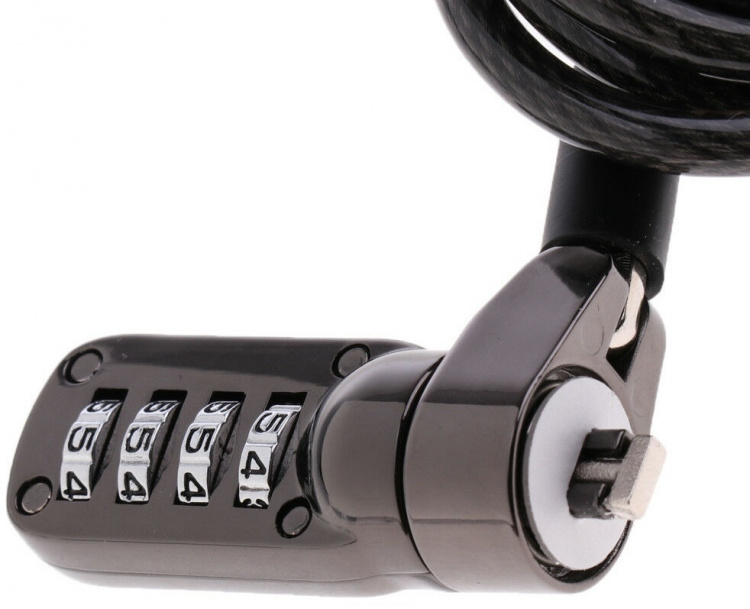 Universal computerlås med kodelås, 1,9 m