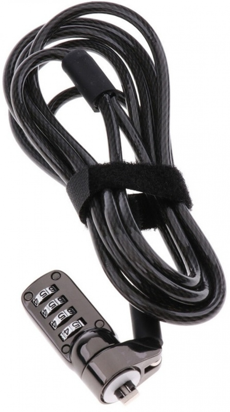 Universal computerlås med kodelås, 1,9 m