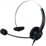 Callcenter-headset med fjernbetjening, USB, sort