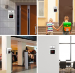 Vægmonteret termometer med IR-teknologi, ideelt til kontorer Vægmonteret termometer med IR-teknologi, ideelt til kontorer