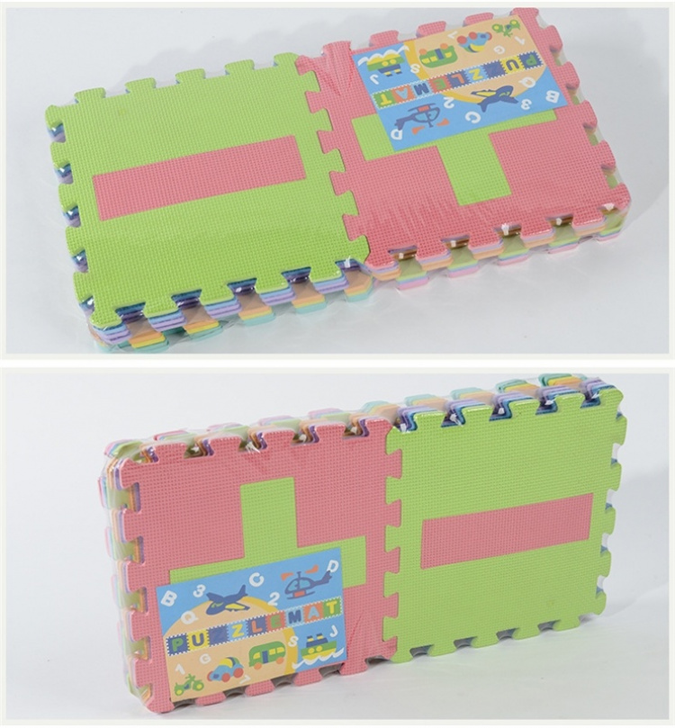 Pusselmatta med siffor och symboler