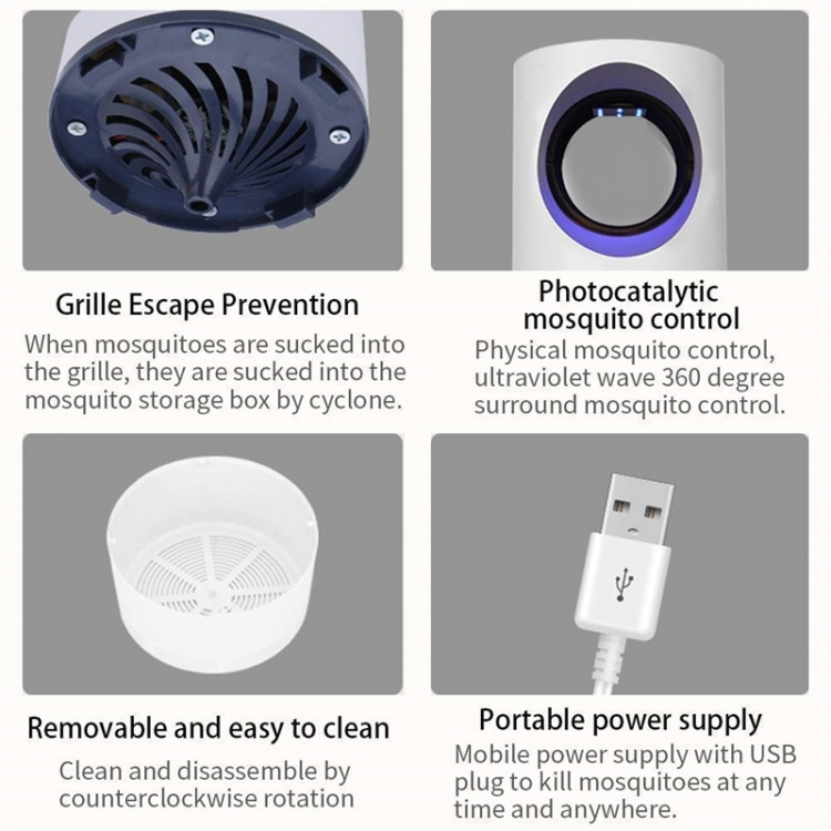 Effektiv myggedræber, hvid