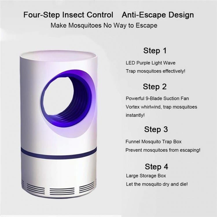 Effektiv myggedræber, hvid