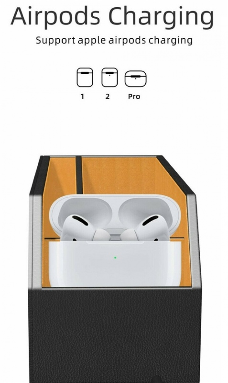 Opbevaringsboks til bilen med trådløs opladning Opbevaringsboks til bilen med trådløs opladning