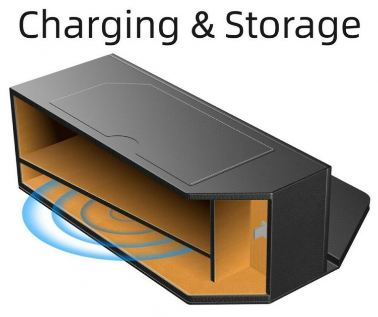 Opbevaringsboks til bilen med trådløs opladning Opbevaringsboks til bilen med trådløs opladning
