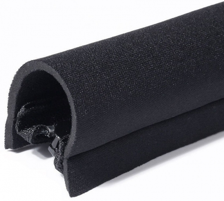 4-pak Kabelcover med lynlås, Svart