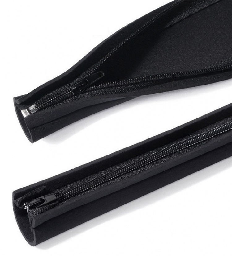 4-pak Kabelcover med lynlås, Svart