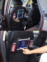 Kickcover med opbevaringsrum, hængekrog til bilen, Svart