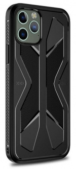 Slagfast mobilcover til iPhone 12 mini, Sort