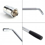 Fælgnøgle med teleskophåndtag