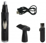 Næse- og ansigtshårtrimmer, Sort