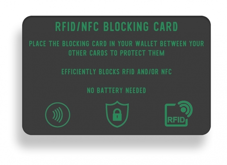 NORDIQZENZ RFID/NFC-blokeringskort, beskyttelse mod skimming! NORDIQZENZ RFID/NFC-blokeringskort, beskyttelse mod skimming!