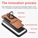 Mobilcover med ringeholder til iPhone 12/12 Pro, Sort