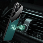 Smart mobilcover med magnet til iPhone 12 Pro Max, Sort