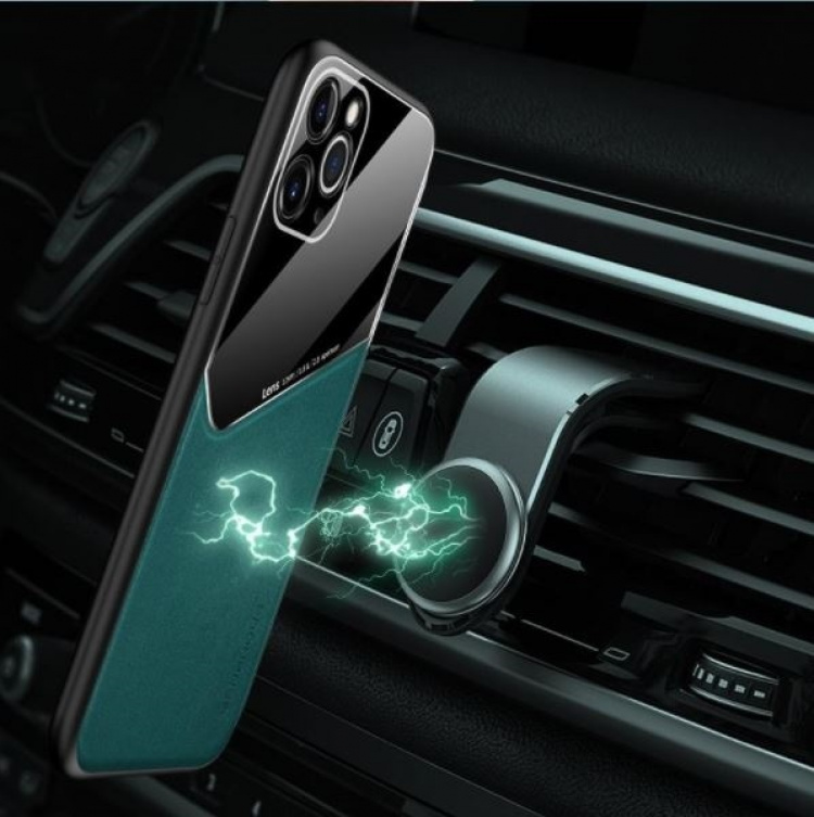 Smart mobilcover med magnet til iPhone 12 Pro Max, Sort