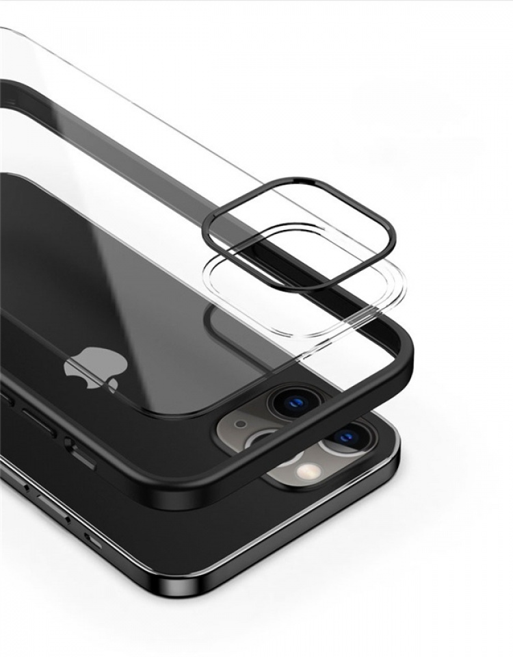 Elegant mobilcover til iPhone 12 mini, Sort