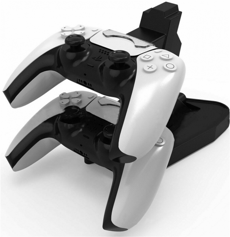 Stativ med opladning til 2 x PS5-kontrol