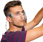 Transparent immefrit ansigtsskjold/mundvisir