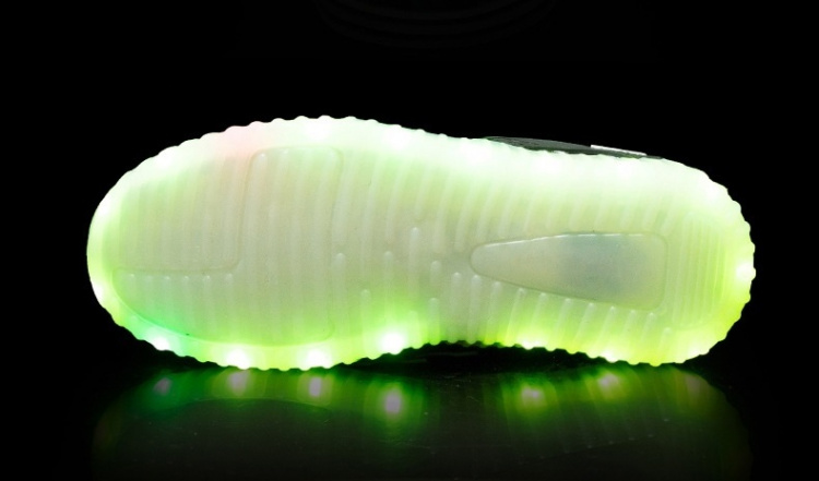 LED Sneakers med snørebånd str. 32, Sorte