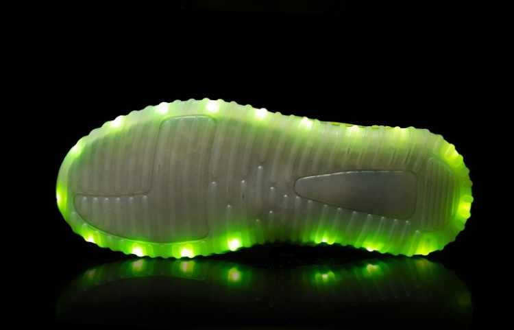 LED Sneakers med snørebånd str. 33, Sorte