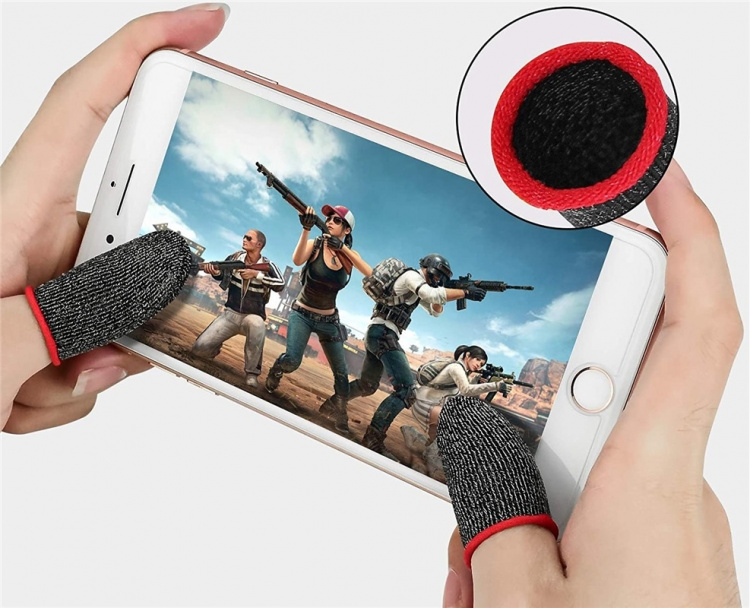 Finger sleeve til mobilspil, 2-pak