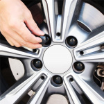 Møtrikdæksler til bil 20stk, Svart