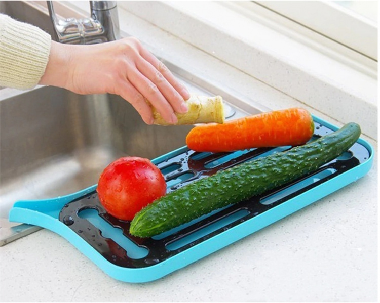 Tørrestativ med afløb