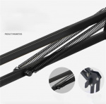 Professionel mikrofon inkl. stativ til musik, podcast og streaming