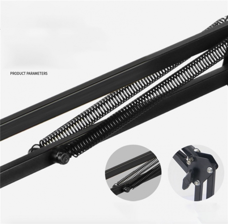 Professionel mikrofon inkl. stativ til musik, podcast og streaming