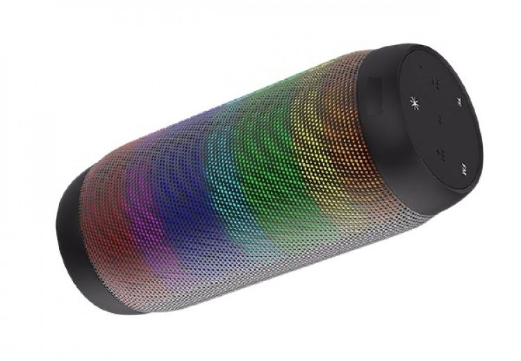 Højttaler med farverige LED-lys