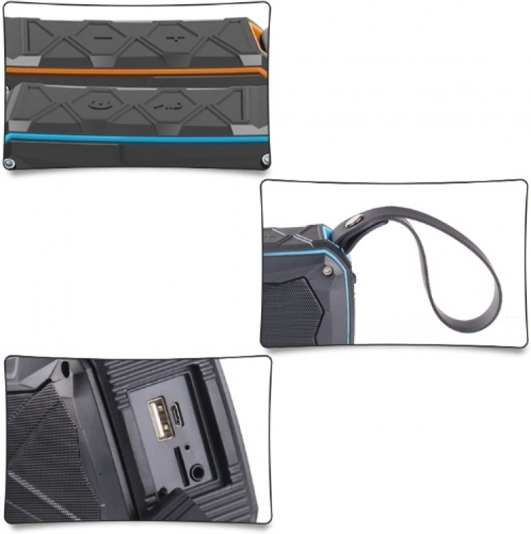 Vandtæt højttaler + Silikone bærerem