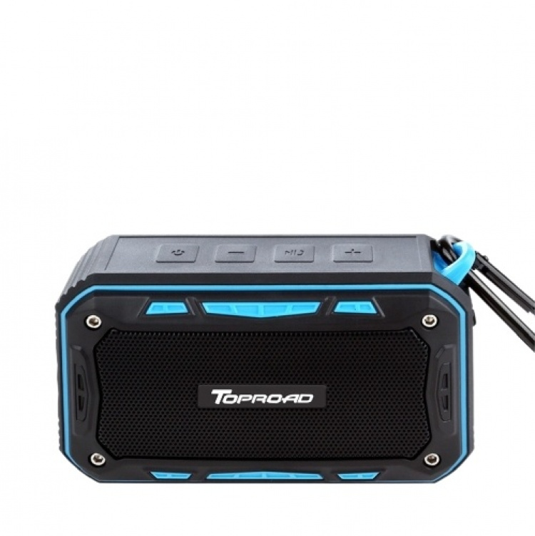 Vandafvisende højttaler med karabinhage og cykelholder Vandafvisende højttaler med karabinhage og cykelholder