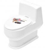 Sprøjtende joke toilet