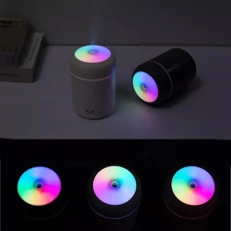 Luftfugter med led lys, Pink